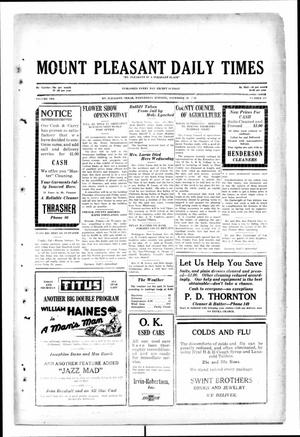 Mount Pleasant Daily Times (Mount Pleasant, Tex.), Vol. 10, No. 217, Ed. 1 Wednesday, November 20, 1929