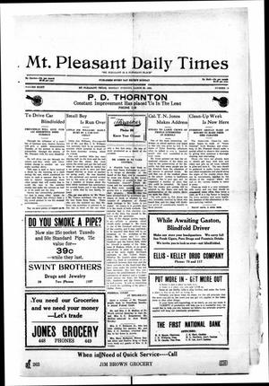 Mt. Pleasant Daily Times (Mount Pleasant, Tex.), Vol. 8, No. 19, Ed. 1 Monday, March 29, 1926