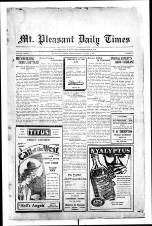 Mt. Pleasant Daily Times (Mount Pleasant, Tex.), Vol. 12, No. 238, Ed. 1 Friday, January 2, 1931