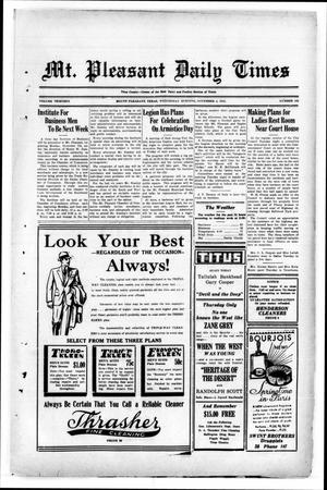 Mt. Pleasant Daily Times (Mount Pleasant, Tex.), Vol. 13, No. 185, Ed. 1 Wednesday, November 2, 1932