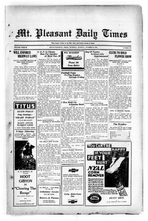 Mt. Pleasant Daily Times (Mount Pleasant, Tex.), Vol. 12, No. 195, Ed. 1 Thursday, October 29, 1931