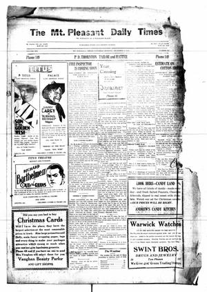 Mount Pleasant Daily Times (Mount Pleasant, Tex.), Vol. 10, No. 251, Ed. 1 Saturday, December 8, 1928