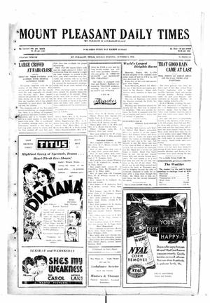 Mount Pleasant Daily Times (Mount Pleasant, Tex.), Vol. 12, No. 169, Ed. 1 Monday, October 6, 1930