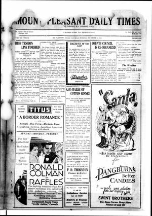 Mount Pleasant Daily Times (Mount Pleasant, Tex.), Vol. 12, No. 225, Ed. 1 Saturday, December 13, 1930