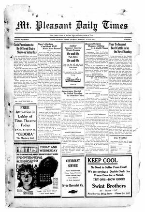 Mt. Pleasant Daily Times (Mount Pleasant, Tex.), Vol. 14, No. 72, Ed. 1 Tuesday, June 6, 1933