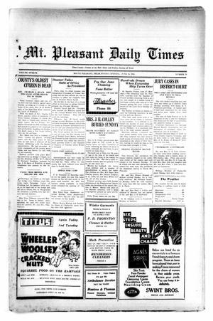 Mt. Pleasant Daily Times (Mount Pleasant, Tex.), Vol. 12, No. 78, Ed. 1 Monday, June 15, 1931