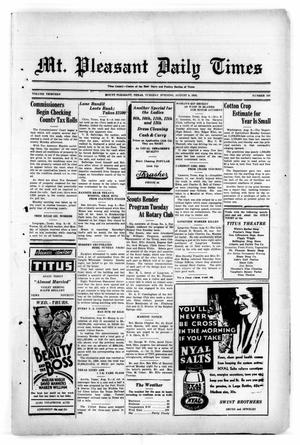 Mt. Pleasant Daily Times (Mount Pleasant, Tex.), Vol. 13, No. 113, Ed. 1 Tuesday, August 9, 1932
