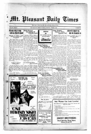 Mt. Pleasant Daily Times (Mount Pleasant, Tex.), Vol. 12, No. 292, Ed. 1 Saturday, March 7, 1931