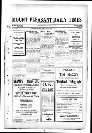 Mount Pleasant Daily Times (Mount Pleasant, Tex.), Vol. 10, No. 42, Ed. 1 Friday, April 26, 1929