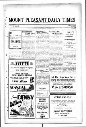 Mount Pleasant Daily Times (Mount Pleasant, Tex.), Vol. 10, No. 220, Ed. 1 Saturday, November 23, 1929