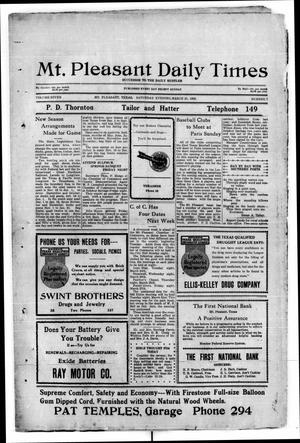 Mt. Pleasant Daily Times (Mount Pleasant, Tex.), Vol. 7, No. 7, Ed. 1 Saturday, March 21, 1925
