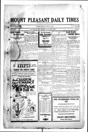 Mount Pleasant Daily Times (Mount Pleasant, Tex.), Vol. 10, No. 94, Ed. 1 Thursday, June 27, 1929