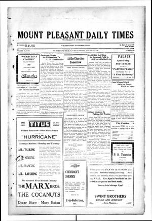 Mount Pleasant Daily Times (Mount Pleasant, Tex.), Vol. 11, No. 263, Ed. 1 Saturday, January 11, 1930