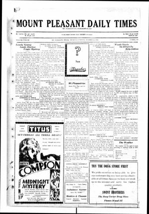 Mount Pleasant Daily Times (Mount Pleasant, Tex.), Vol. 12, No. 184, Ed. 1 Thursday, October 23, 1930