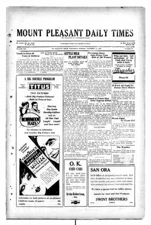 Mount Pleasant Daily Times (Mount Pleasant, Tex.), Vol. 10, No. 211, Ed. 1 Wednesday, November 13, 1929