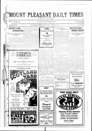 Mount Pleasant Daily Times (Mount Pleasant, Tex.), Vol. 12, No. 197, Ed. 1 Friday, November 7, 1930