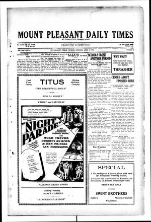 Mount Pleasant Daily Times (Mount Pleasant, Tex.), Vol. 12, No. 29, Ed. 1 Thursday, April 17, 1930