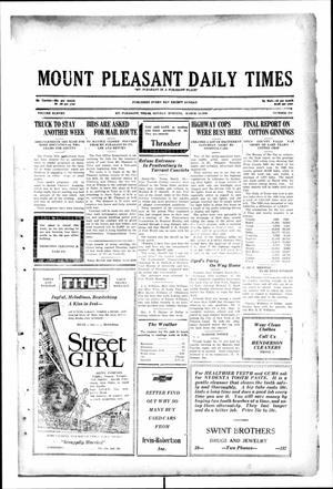 Mount Pleasant Daily Times (Mount Pleasant, Tex.), Vol. 11, No. 214, Ed. 1 Monday, March 24, 1930