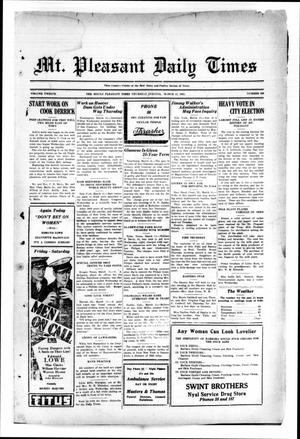 Mt. Pleasant Daily Times (Mount Pleasant, Tex.), Vol. 12, No. 286, Ed. 1 Thursday, March 12, 1931