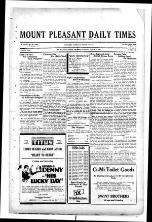 Mount Pleasant Daily Times (Mount Pleasant, Tex.), Vol. 10, No. 123, Ed. 1 Thursday, August 1, 1929