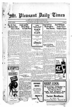 Mt. Pleasant Daily Times (Mount Pleasant, Tex.), Vol. 14, No. 80, Ed. 1 Friday, June 16, 1933
