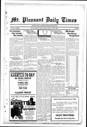 Mt. Pleasant Daily Times (Mount Pleasant, Tex.), Vol. 14, No. 15, Ed. 1 Saturday, April 1, 1933