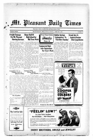 Mt. Pleasant Daily Times (Mount Pleasant, Tex.), Vol. 12, No. 272, Ed. 1 Monday, February 1, 1932
