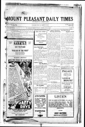 Mount Pleasant Daily Times (Mount Pleasant, Tex.), Vol. 12, No. 105, Ed. 1 Saturday, July 19, 1930
