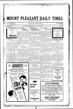 Mount Pleasant Daily Times (Mount Pleasant, Tex.), Vol. 11, No. 283, Ed. 1 Tuesday, February 4, 1930