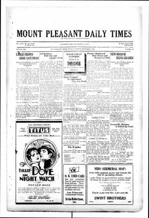 Primary view of object titled 'Mount Pleasant Daily Times (Mount Pleasant, Tex.), Vol. 10, No. 150, Ed. 1 Monday, September 2, 1929'.