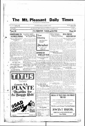 Mount Pleasant Daily Times (Mount Pleasant, Tex.), Vol. 10, No. 243, Ed. 1 Wednesday, November 28, 1928
