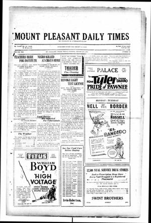 Mount Pleasant Daily Times (Mount Pleasant, Tex.), Vol. 10, No. 184, Ed. 1 Friday, October 11, 1929