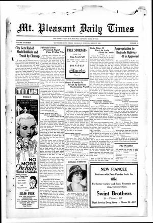 Mt. Pleasant Daily Times (Mount Pleasant, Tex.), Vol. 14, No. 38, Ed. 1 Thursday, April 27, 1933