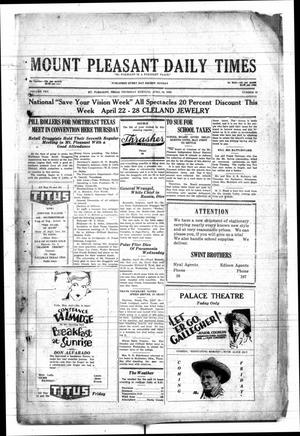 Mount Pleasant Daily Times (Mount Pleasant, Tex.), Vol. 10, No. 43, Ed. 1 Thursday, April 26, 1928