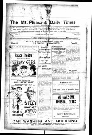 Mount Pleasant Daily Times (Mount Pleasant, Tex.), Vol. 10, No. 168, Ed. 1 Thursday, August 30, 1928
