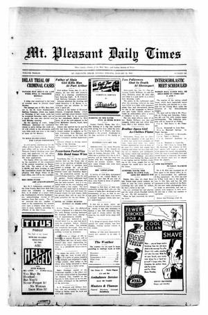 Mt. Pleasant Daily Times (Mount Pleasant, Tex.), Vol. 12, No. 252, Ed. 1 Monday, January 19, 1931