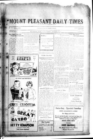 Mount Pleasant Daily Times (Mount Pleasant, Tex.), Vol. 12, No. 151, Ed. 1 Saturday, September 13, 1930