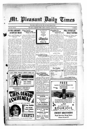 Mt. Pleasant Daily Times (Mount Pleasant, Tex.), Vol. 12, No. 13, Ed. 1 Tuesday, March 31, 1931