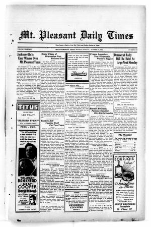 Mt. Pleasant Daily Times (Mount Pleasant, Tex.), Vol. 13, No. 183, Ed. 1 Monday, October 31, 1932