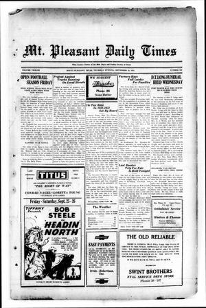 Mt. Pleasant Daily Times (Mount Pleasant, Tex.), Vol. 12, No. 166, Ed. 1 Thursday, September 24, 1931