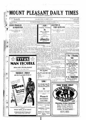 Mount Pleasant Daily Times (Mount Pleasant, Tex.), Vol. 12, No. 195, Ed. 1 Wednesday, November 5, 1930