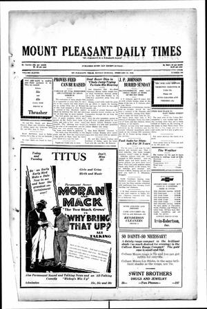Mount Pleasant Daily Times (Mount Pleasant, Tex.), Vol. 11, No. 290, Ed. 1 Monday, February 24, 1930