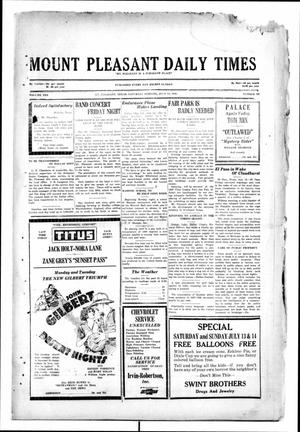 Primary view of object titled 'Mount Pleasant Daily Times (Mount Pleasant, Tex.), Vol. 10, No. 107, Ed. 1 Saturday, July 13, 1929'.