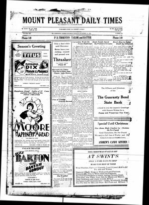 Mount Pleasant Daily Times (Mount Pleasant, Tex.), Vol. 10, No. 263, Ed. 1 Saturday, December 22, 1928