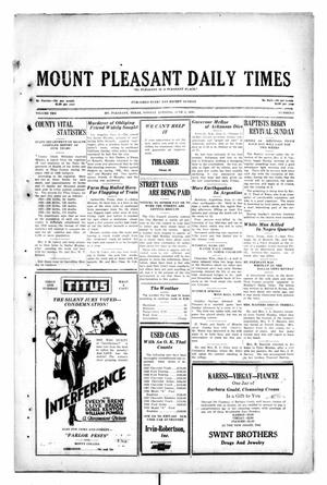 Mount Pleasant Daily Times (Mount Pleasant, Tex.), Vol. 10, No. 72, Ed. 1 Monday, June 3, 1929