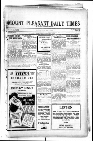 Mount Pleasant Daily Times (Mount Pleasant, Tex.), Vol. 12, No. 103, Ed. 1 Thursday, July 17, 1930
