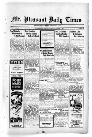 Mt. Pleasant Daily Times (Mount Pleasant, Tex.), Vol. 13, No. 189, Ed. 1 Monday, November 7, 1932