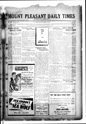 Mount Pleasant Daily Times (Mount Pleasant, Tex.), Vol. 12, No. 181, Ed. 1 Monday, October 20, 1930
