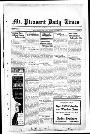 Mt. Pleasant Daily Times (Mount Pleasant, Tex.), Vol. 13, No. 227, Ed. 1 Tuesday, December 27, 1932