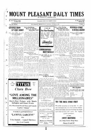 Mount Pleasant Daily Times (Mount Pleasant, Tex.), Vol. 12, No. 175, Ed. 1 Monday, October 13, 1930